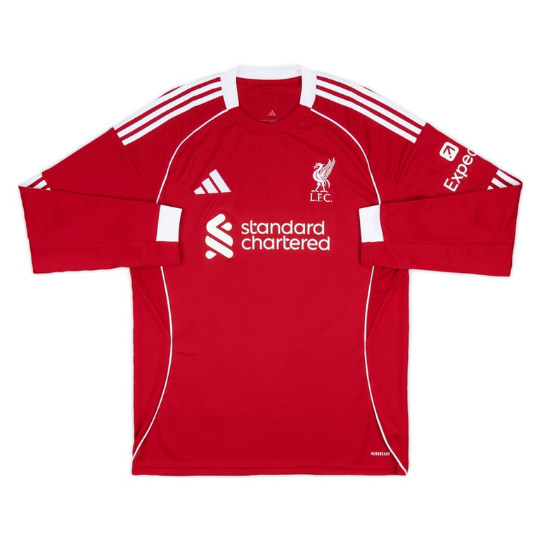 2025-26 Liverpool FC Home Long Sleeve Shirt