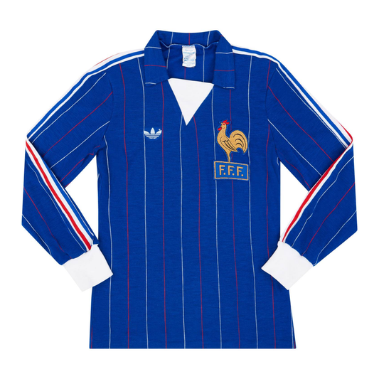 1980-82 France Long Sleeve Home Shirt