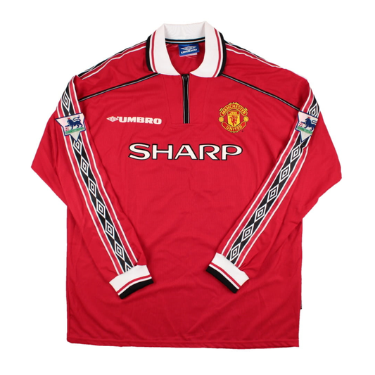 1998-00 Manchester United FC Long Sleeve Home Shirt