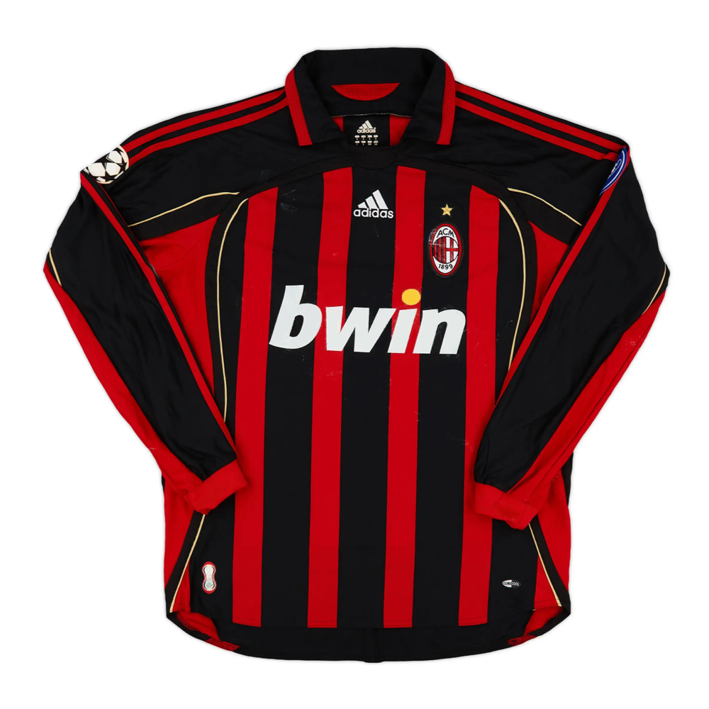 2006-07 AC Milan Long Sleeve Home Shirt
