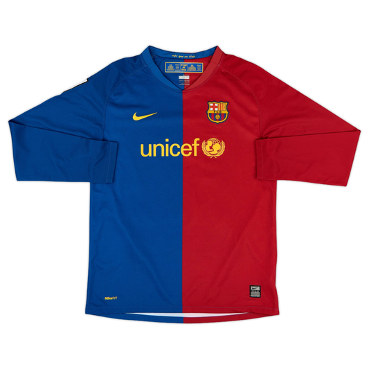 2008-09 FC Barcelona 1st Kit Long Sleeve