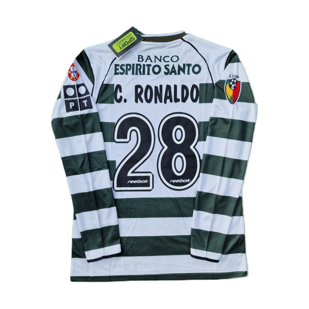 2002-03 Sporting CP Long Sleeve Home Shirt