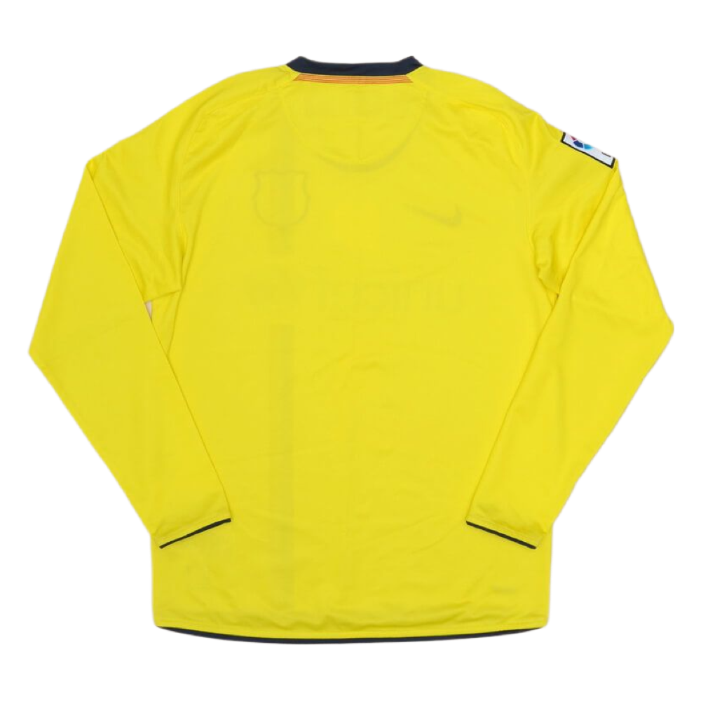 2008-09 FC Barcelona Away Long Sleeve Kit