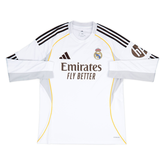 2025-26 Real Madrid CF Long Sleeve Home Shirt
